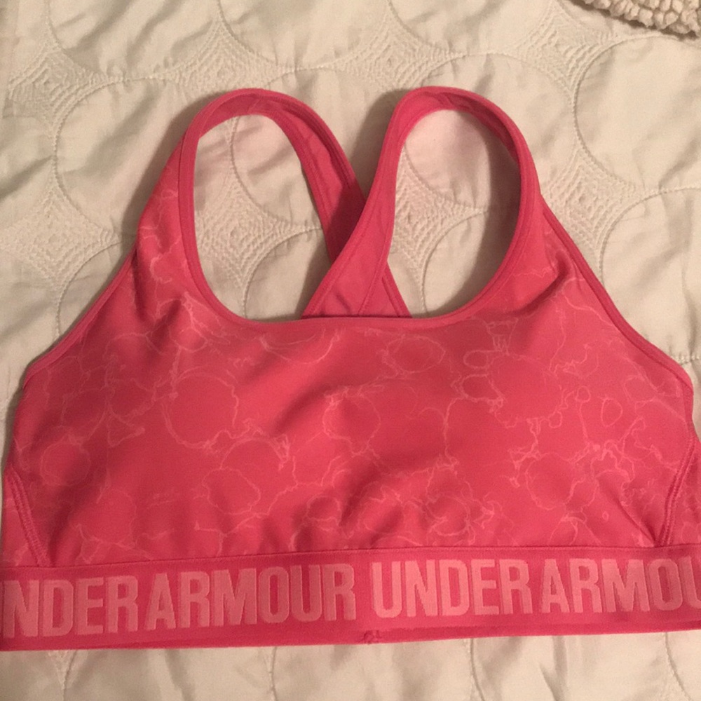 Pink Under Armour Sports bra